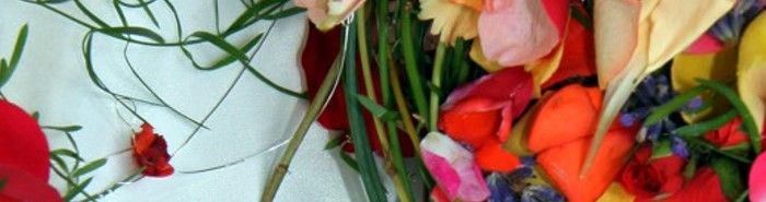 Bunte Blumendekoration